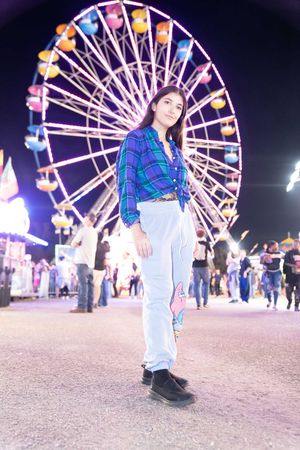 Lifestyle portrait at the Charleston Coastal Carolina Fair.