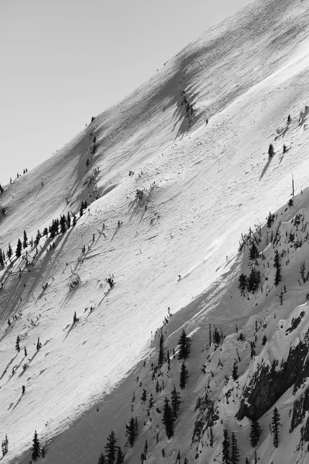 Unknown backcountry skier in Bozeman, Montana.
