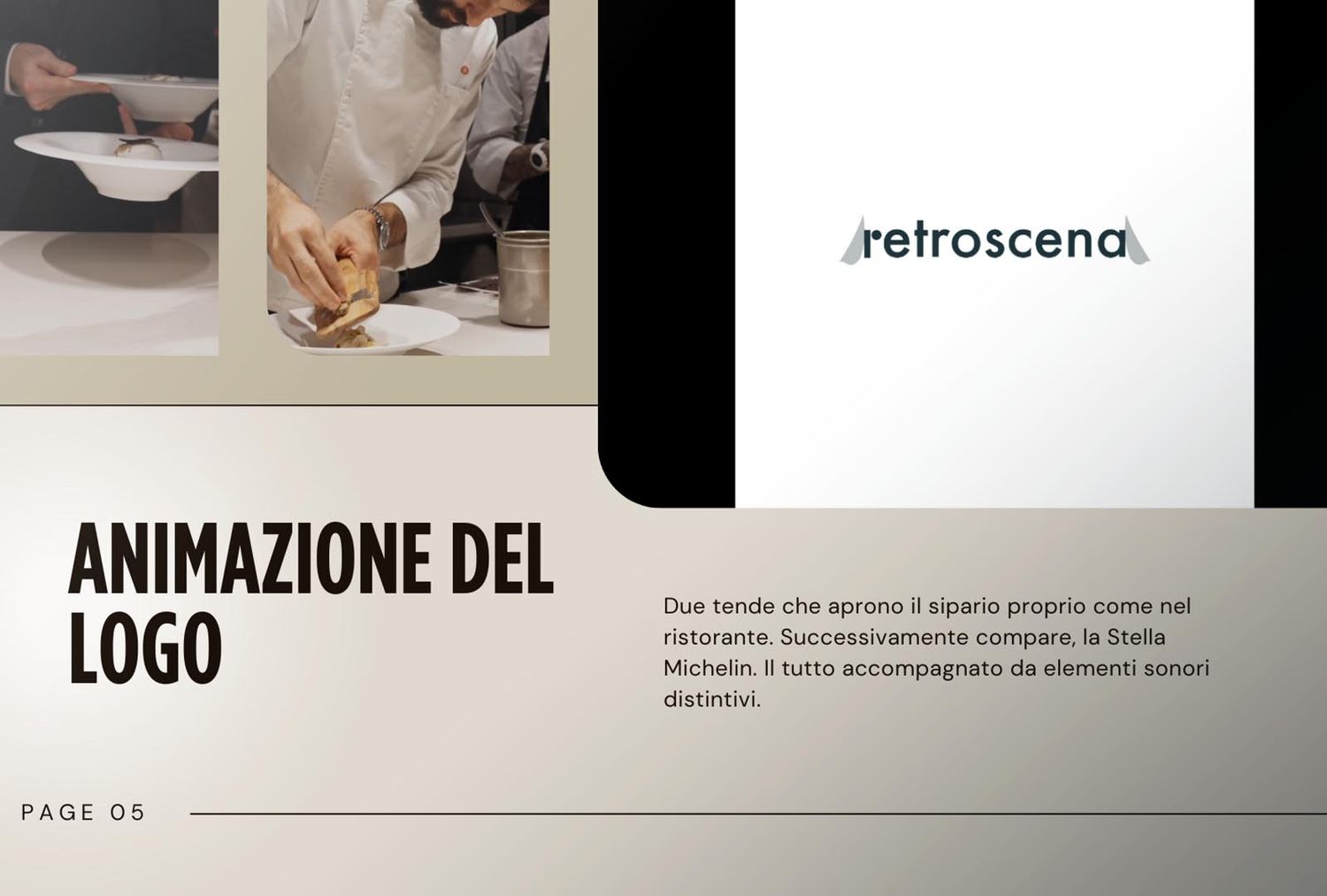 Immagine di una Proposta di Animazione di un Logo per un'Attività Fermana Marchigiana