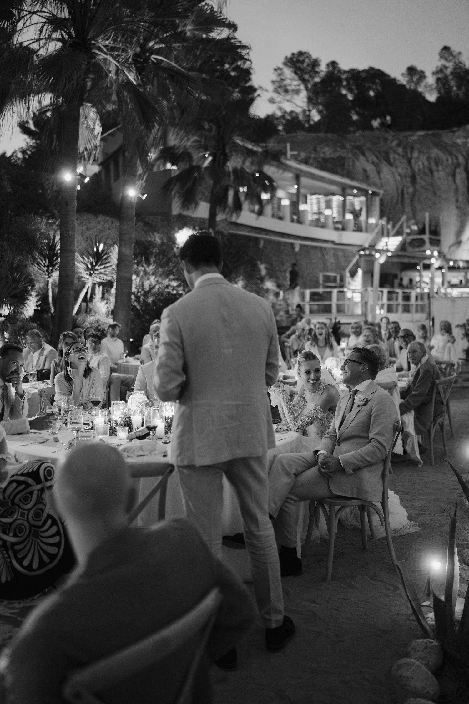 best man giving speech at amante ibiza