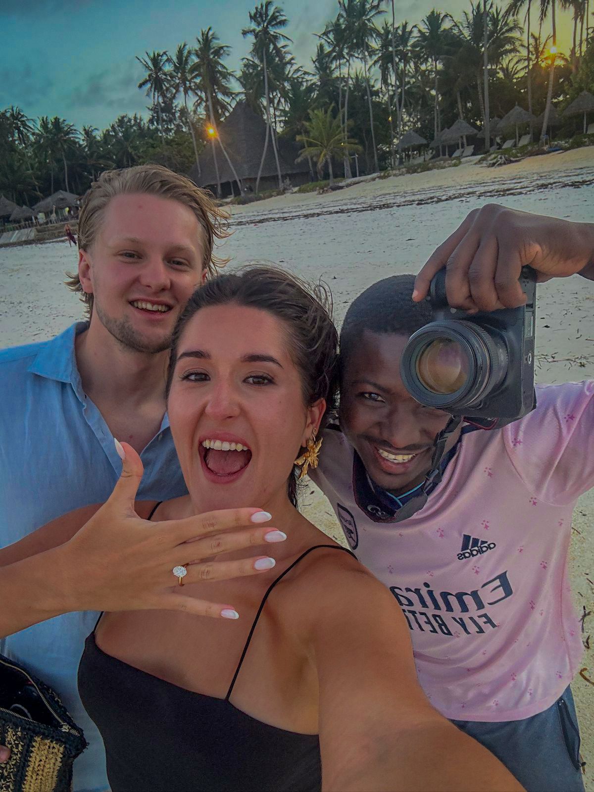 Proposal photography on Nungwi beach Zanzibar