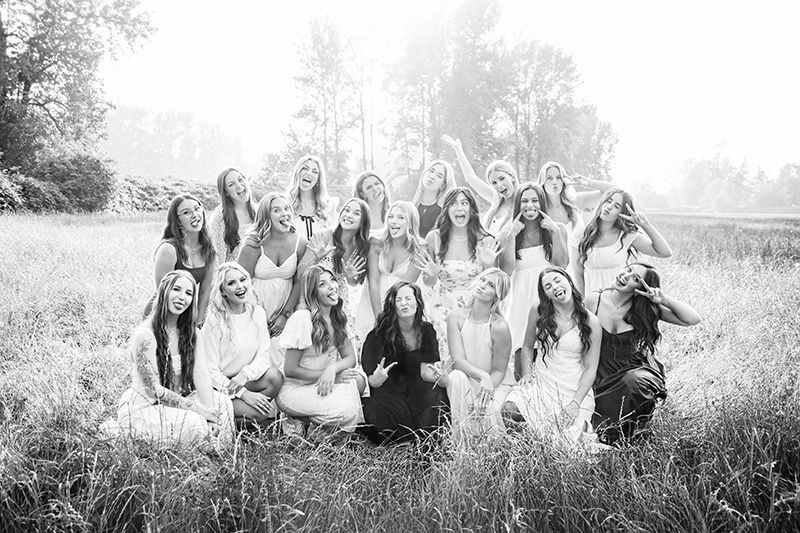 Staff team portrait of Capella Dance Academy, outdoor group photo in Chilliwack