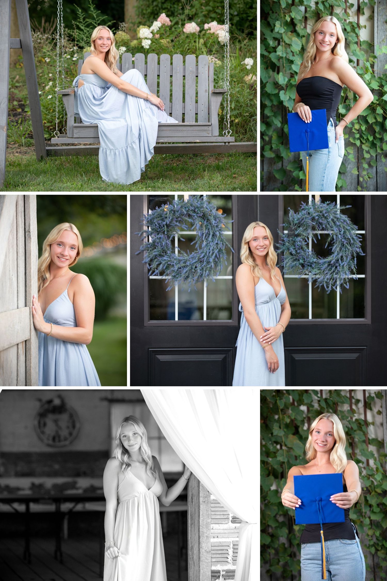 Olentangy senior pictures.  Senior pictures on the farm.  Floral senior pictures. Senior pictures in a field. Senior pictures with horses.