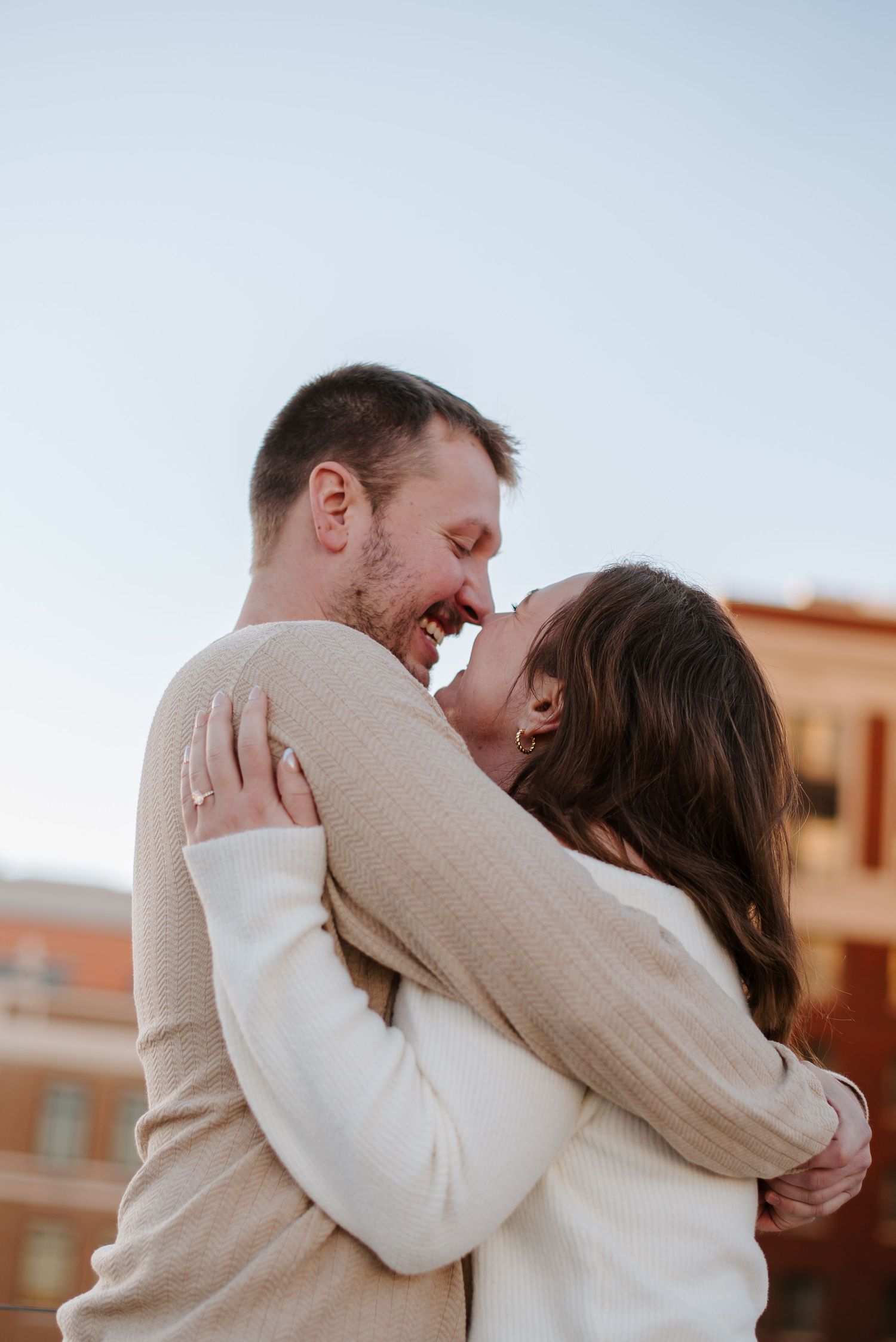 Downtown city engagement session in Wichita, KS - engagement pictures by Jessica Nadine Photography
