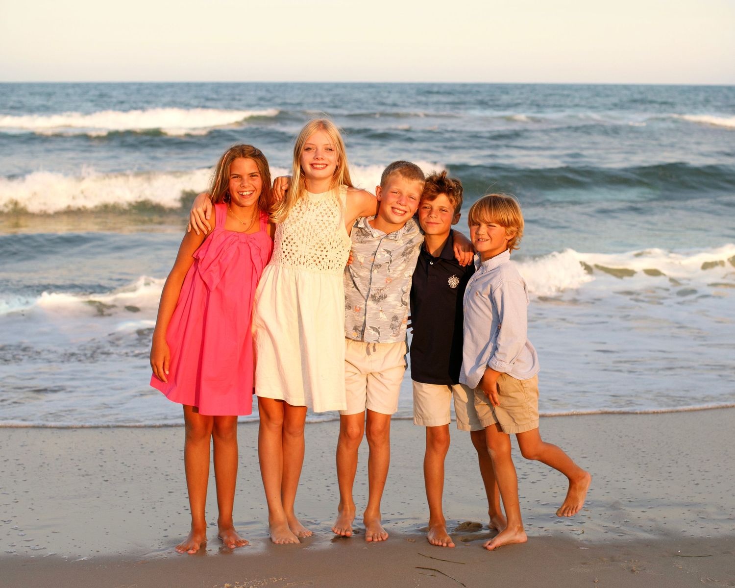 LBI family Photographer captures friends on the beach in Surf City, NJ