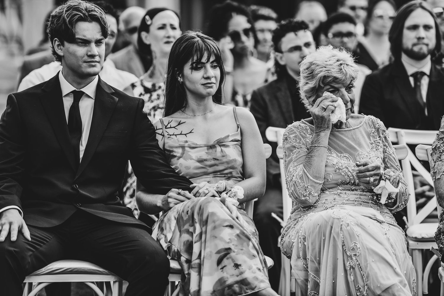 Emotional wedding ceremony at D’Vine Grace Vineyard