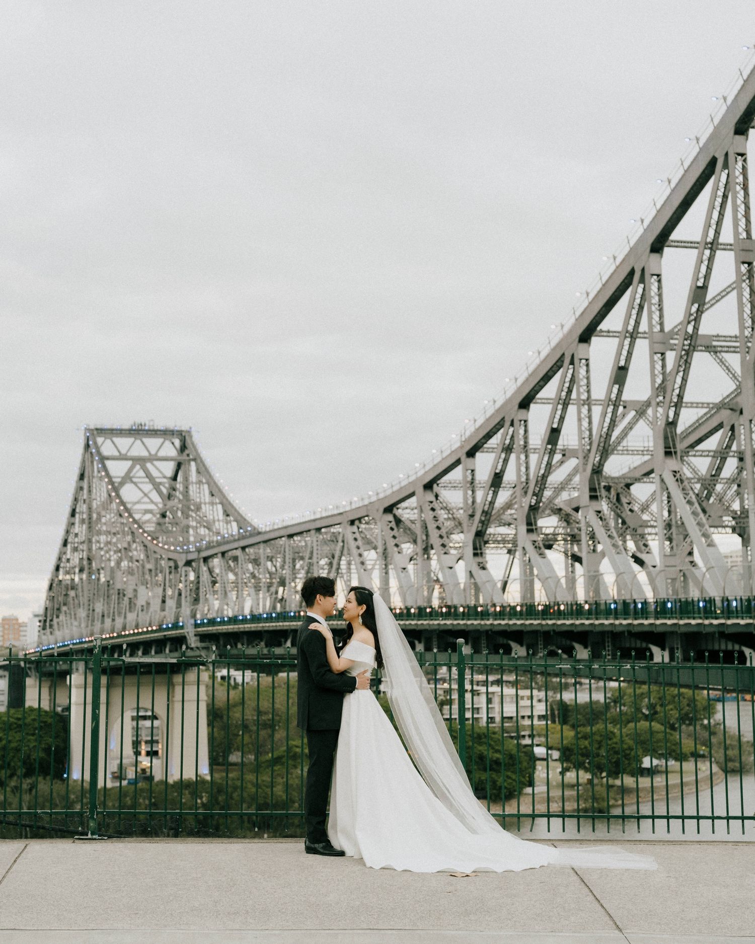 Urban photoshoot at Brisbane’s Story Bridge, captured by an Australia photographer.