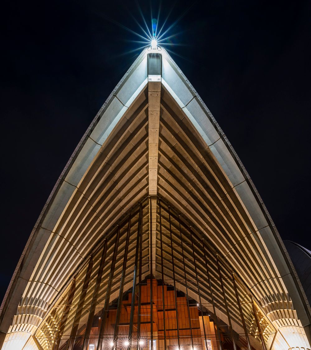Close up of Sydney Opera House