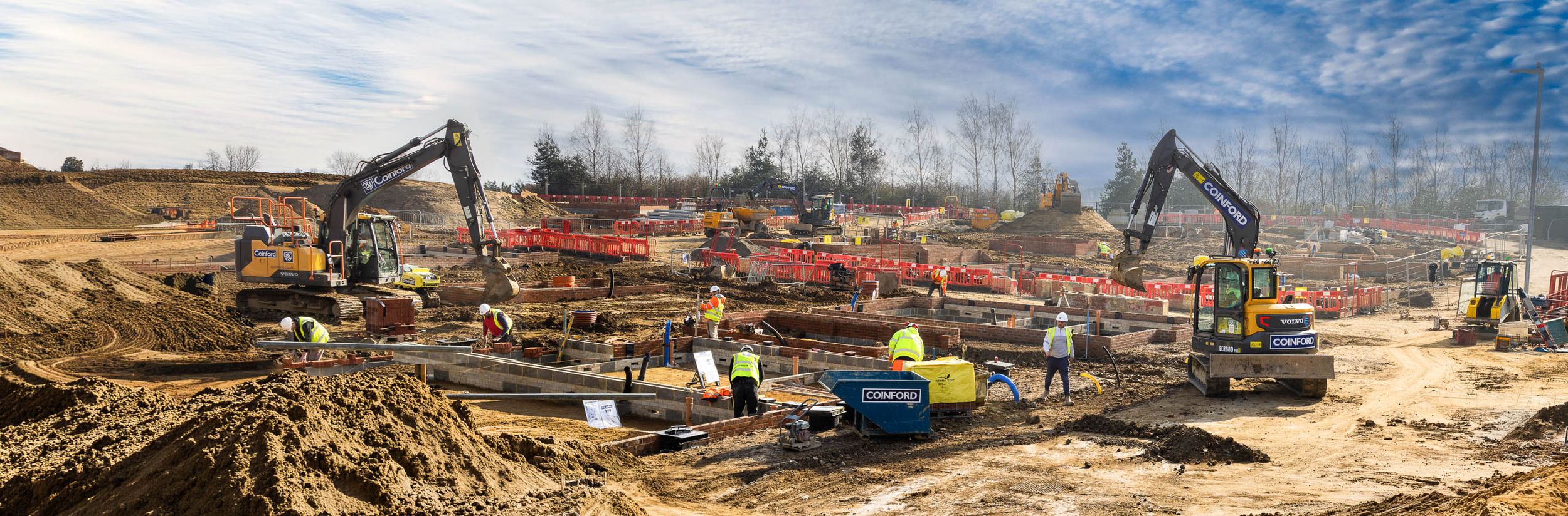Professional residential construction photography and site development progress – London and Kent