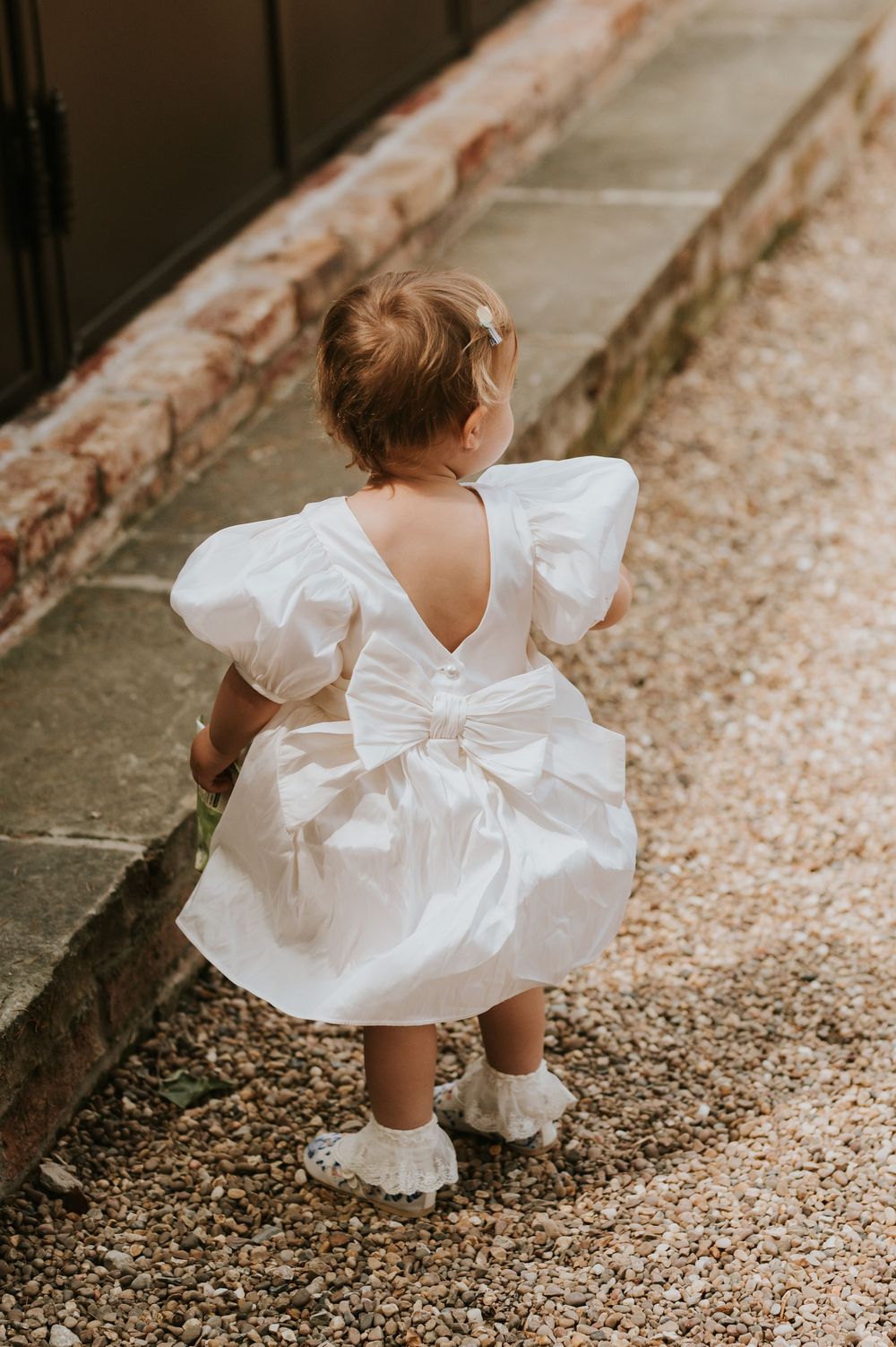Flowergirl dress with bow