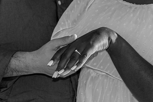 A sequence of black and white photos showing hands performing various massage therapy techniques on a person.