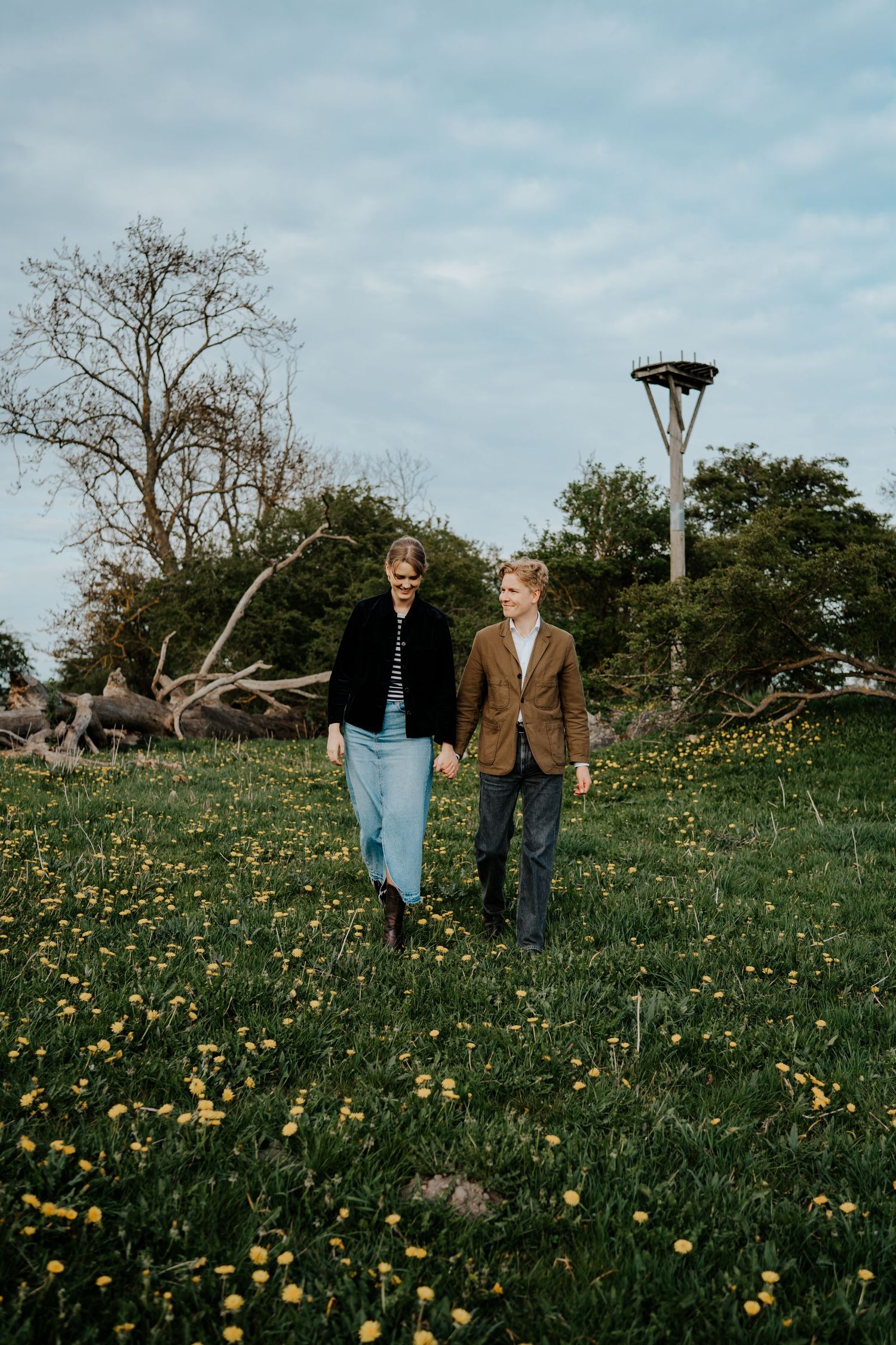 Parfotografering i Åhus, solnedgång