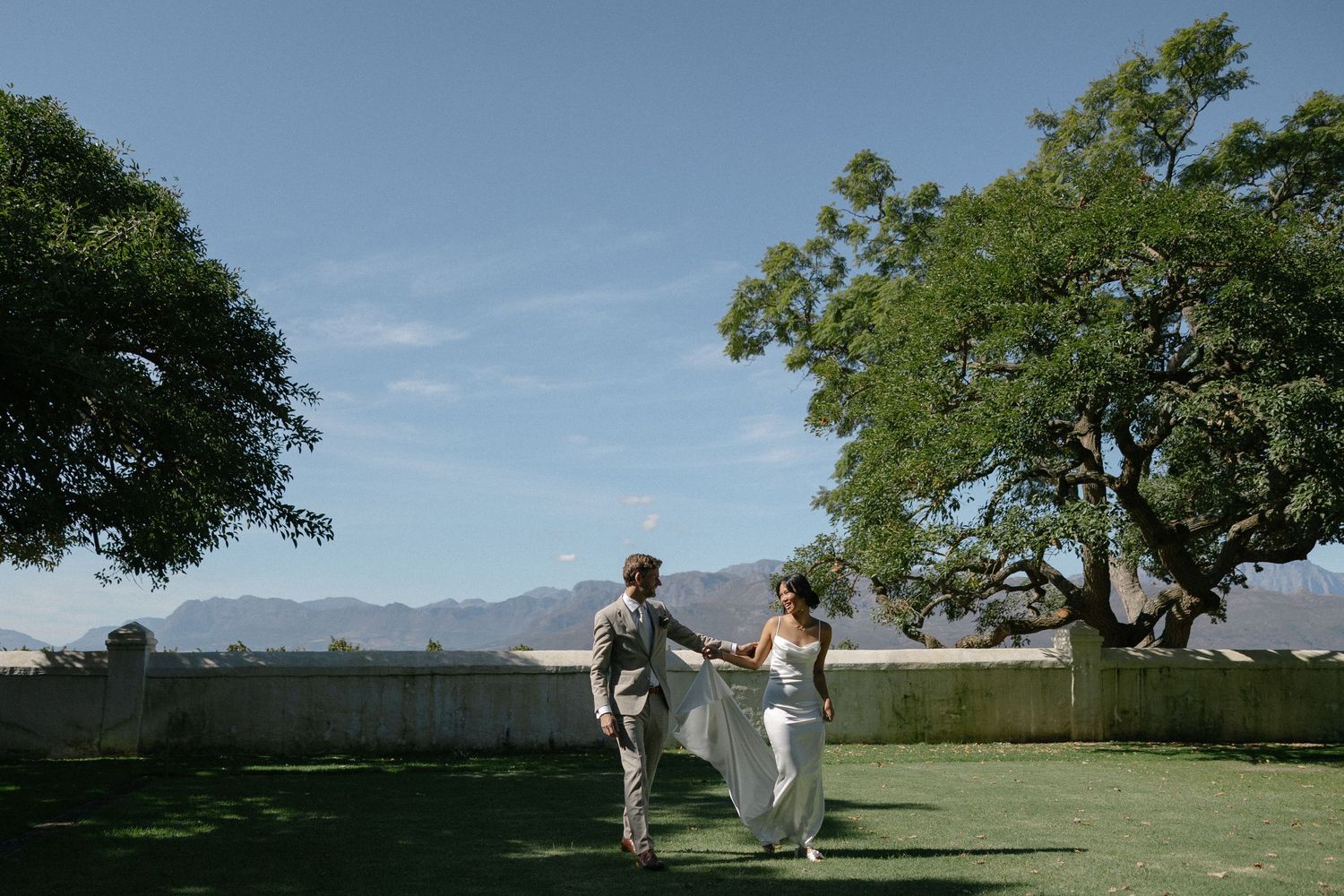 Allert and Lauren at Babylonstoren, documentary wedding photos capturing authentic celebrations.