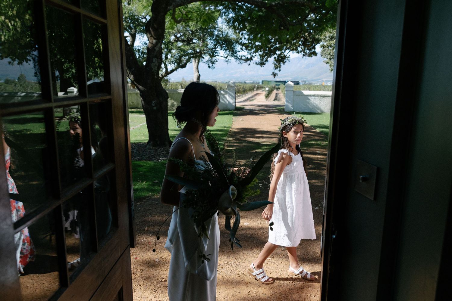 Allert and Lauren at Babylonstoren, documentary wedding photos capturing authentic celebrations.