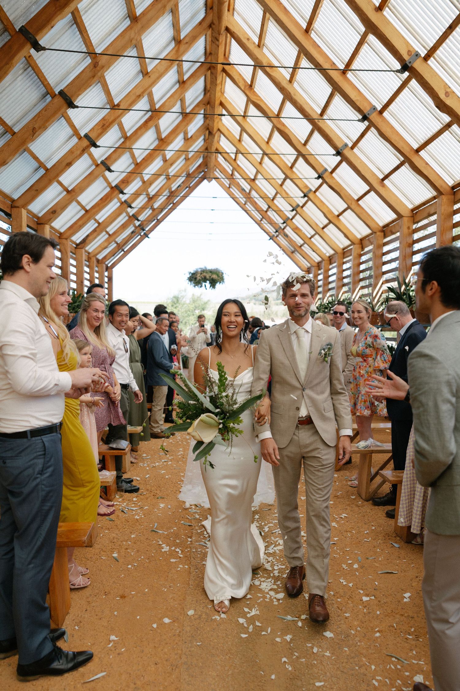 Allert and Lauren at Babylonstoren, documentary wedding photos capturing authentic celebrations.