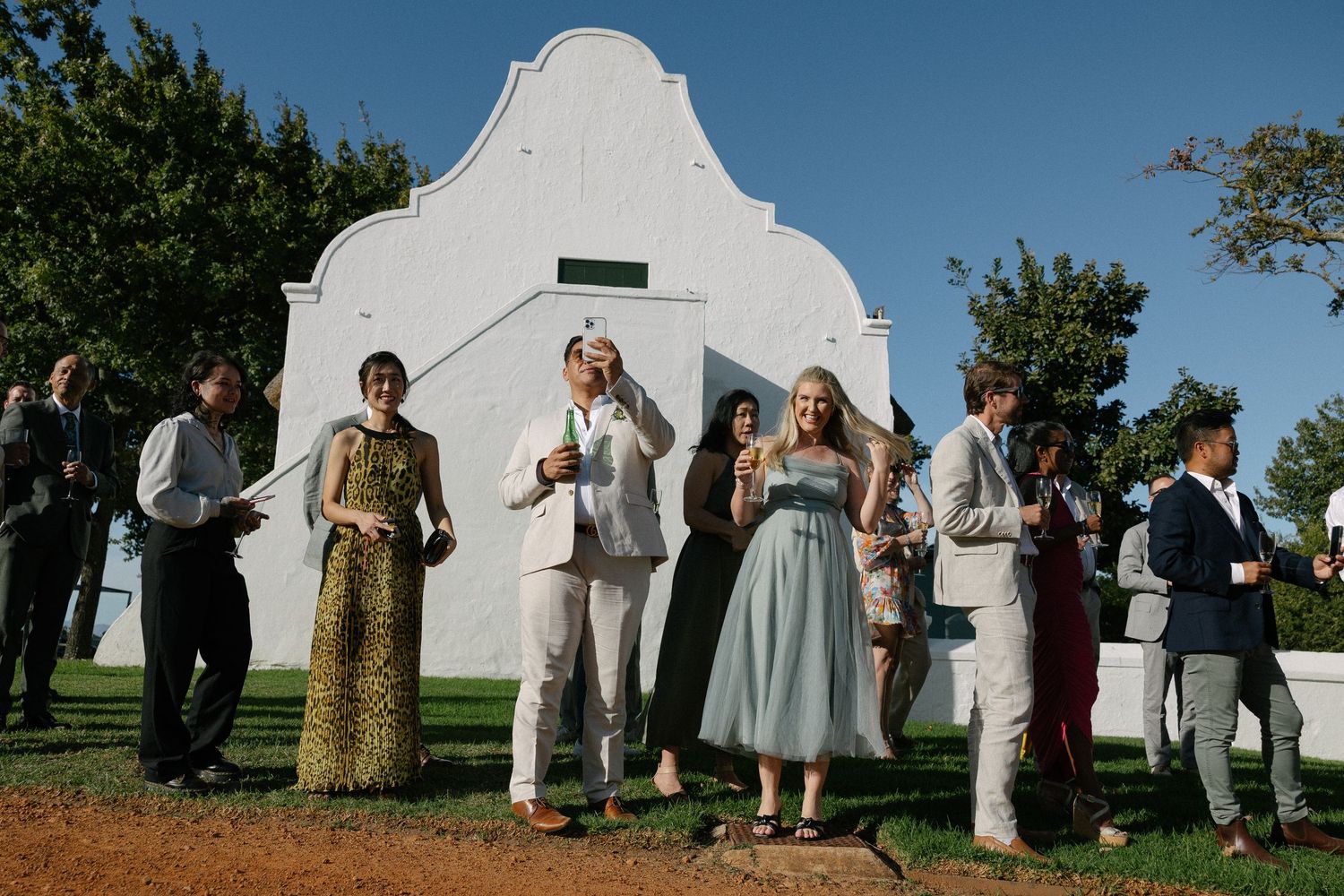 Allert and Lauren at Babylonstoren, documentary wedding photos capturing authentic celebrations.