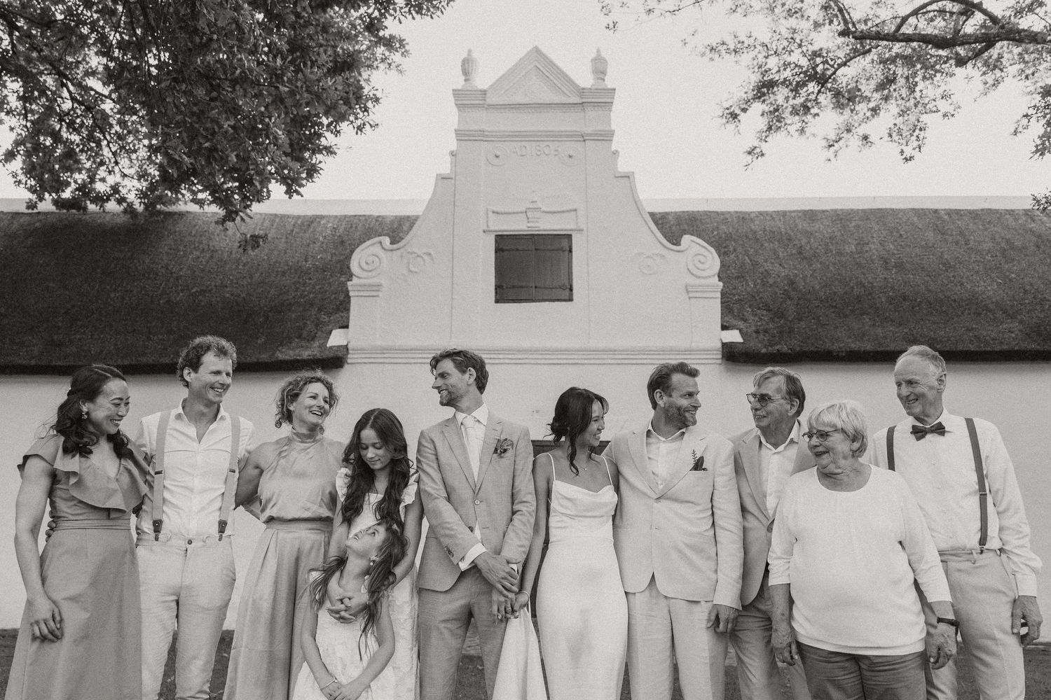 Allert and Lauren at Babylonstoren, documentary wedding photos capturing authentic celebrations.