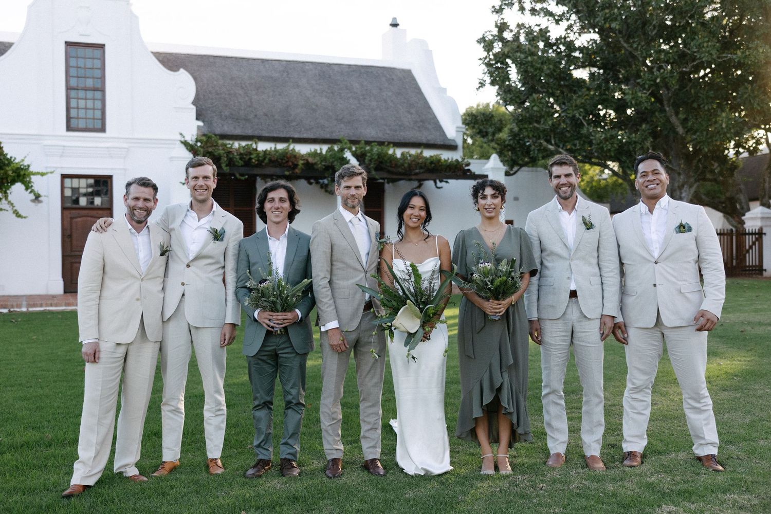 Allert and Lauren at Babylonstoren, documentary wedding photos capturing authentic celebrations.