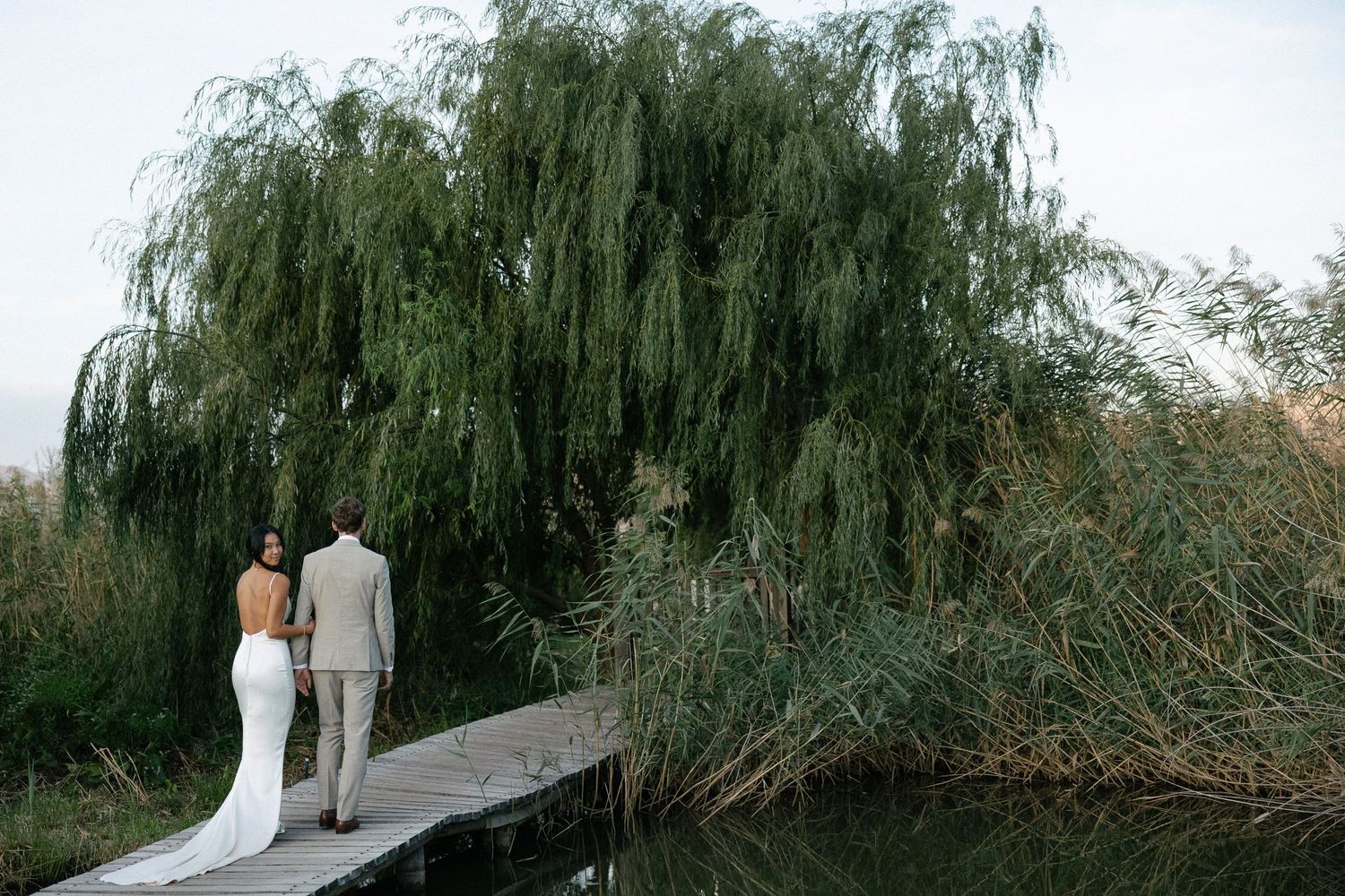 Allert and Lauren at Babylonstoren, documentary wedding photos capturing authentic celebrations.