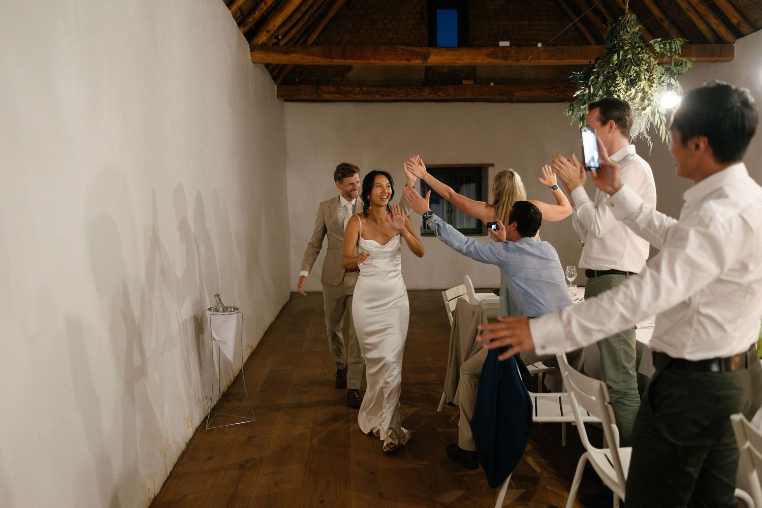 Allert and Lauren at Babylonstoren, documentary wedding photos capturing authentic celebrations.