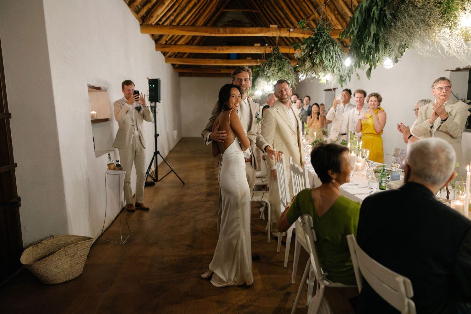 Allert and Lauren at Babylonstoren, documentary wedding photos capturing authentic celebrations.