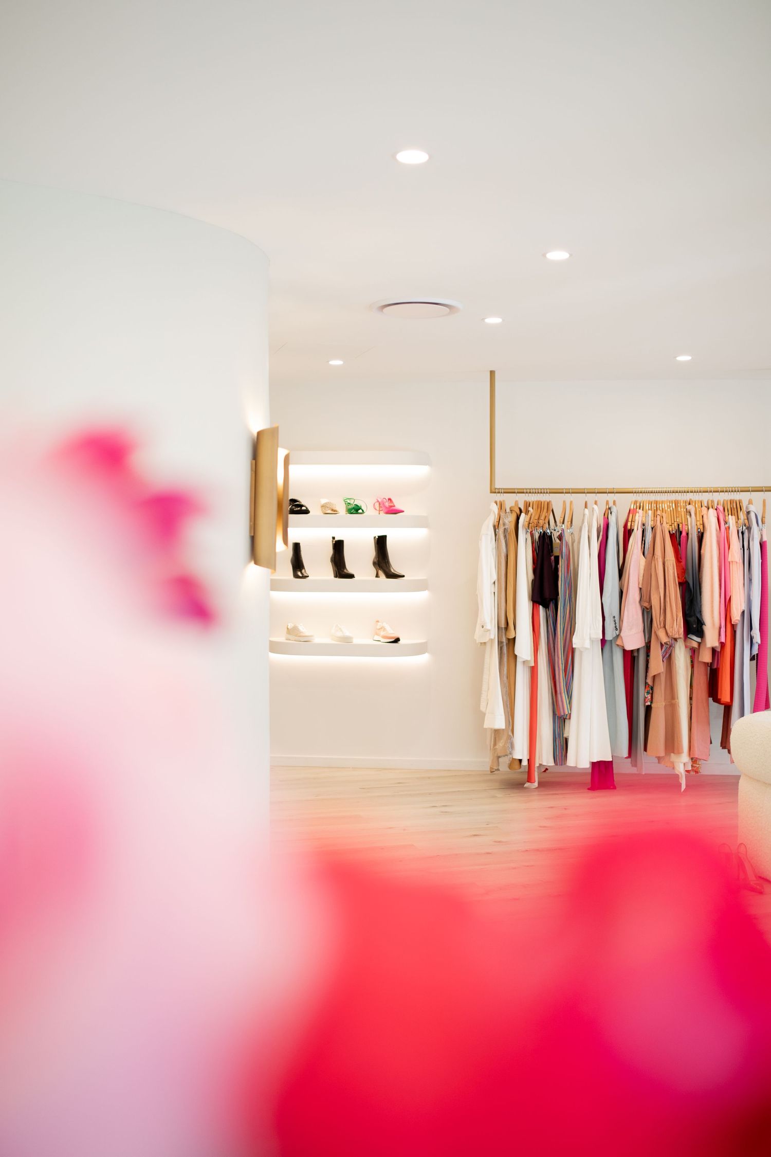 Content creation for a clothing boutique's social media.