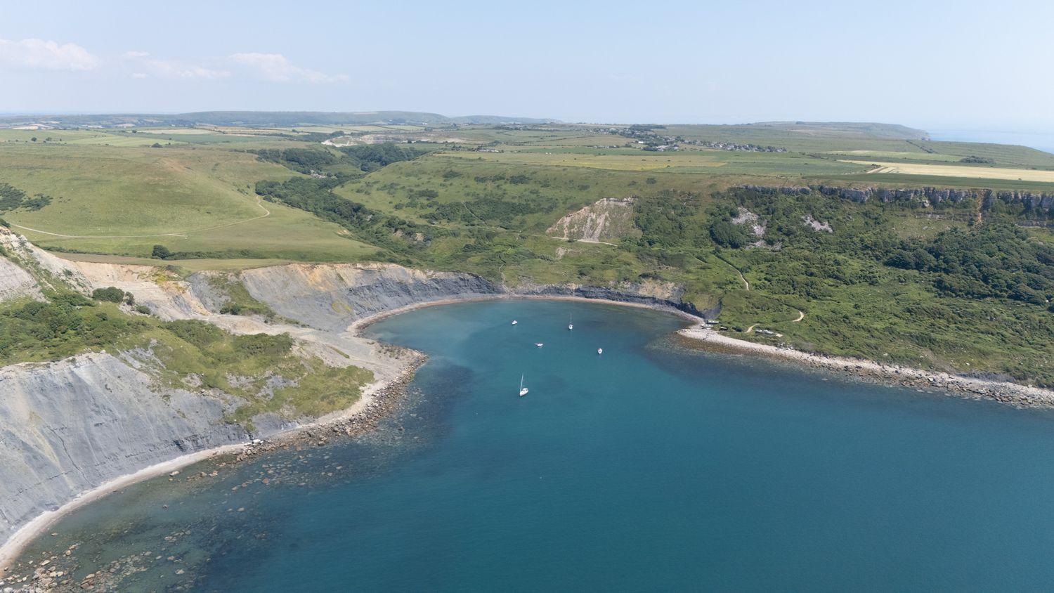 chapman's pool sur la jurassic coast en angleterre