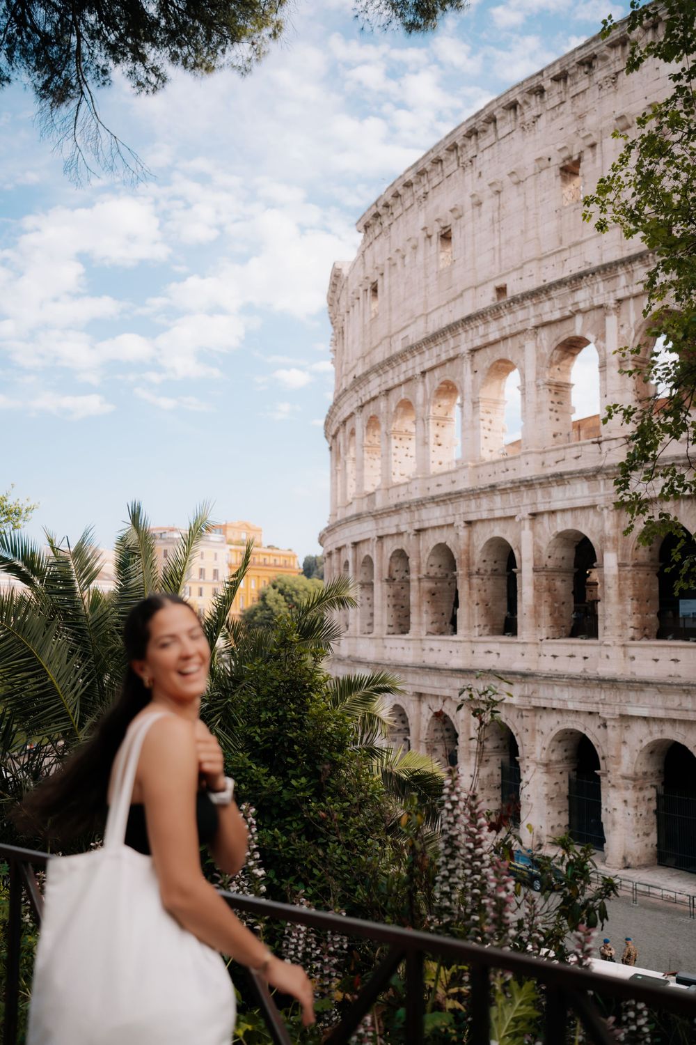 Fun picture in front of Colosseum Rome.