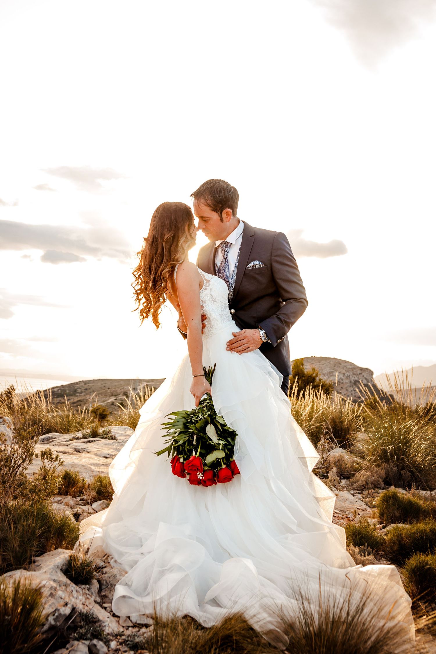 foto postboda pareja en la Nucia
