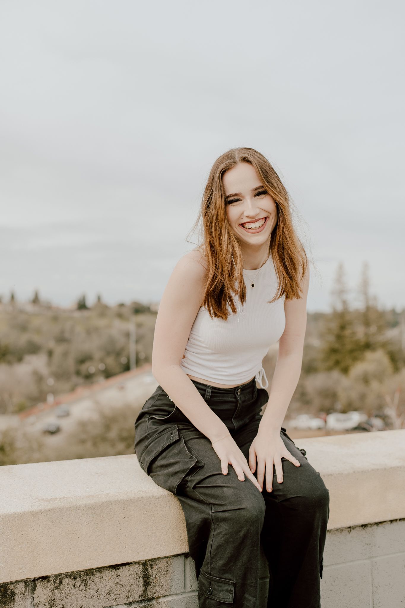 downtown senior portraits