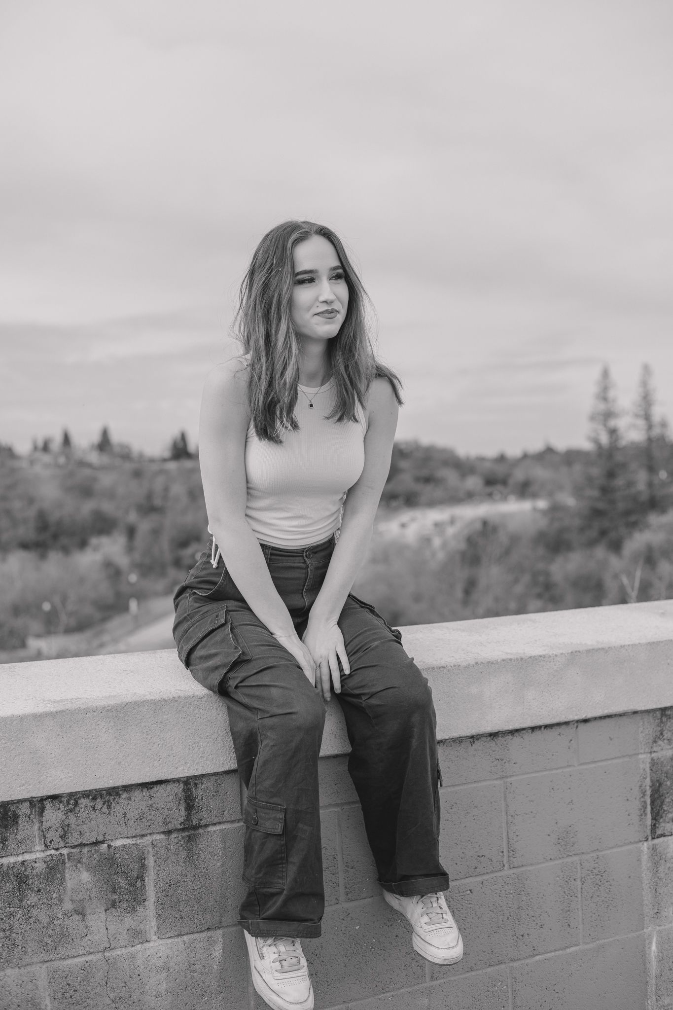 downtown senior portraits