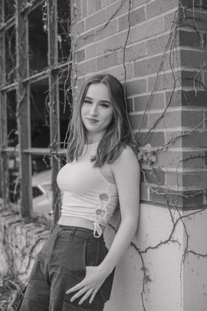 downtown senior portraits