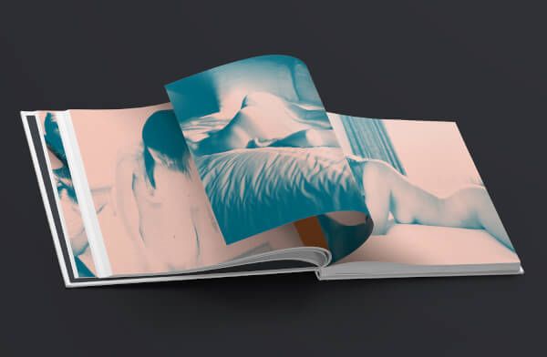Contemporary photo book showing dreamy pastel-toned abstract compositions.