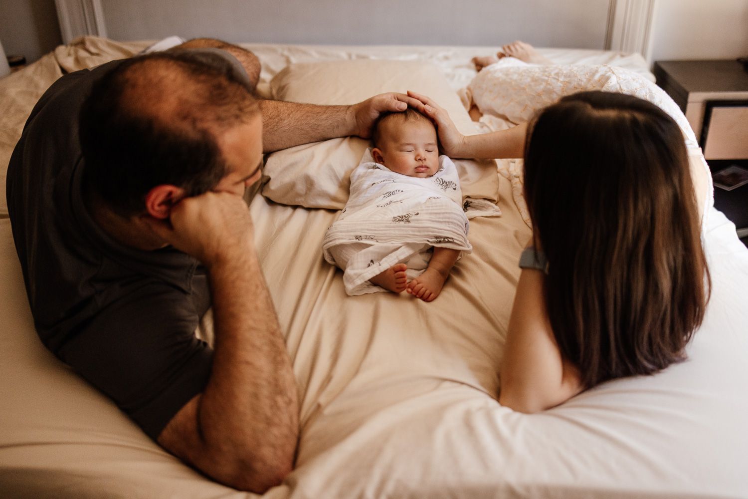 In-home lifestyle newborn photography session by Cindy Tucey Photography