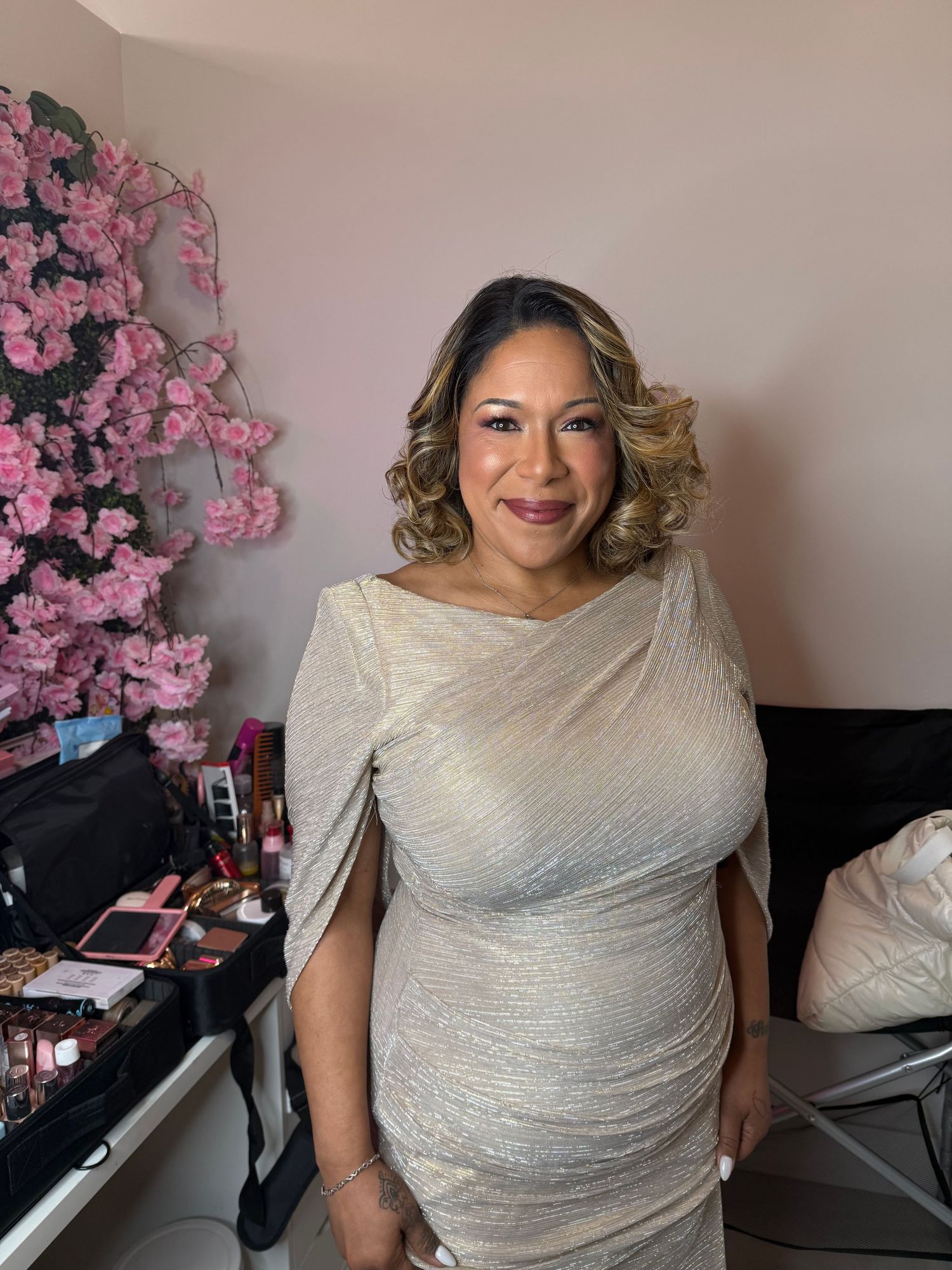 Elegant special event makeup look with radiant skin, soft glam eyes, and confidence-boosting beauty.