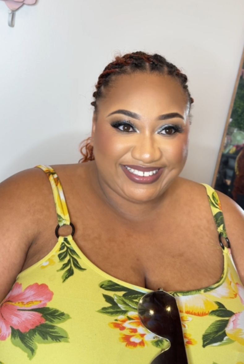 Professional makeup application on diverse skin tones with radiant complexion and soft glam finish in Orlando.