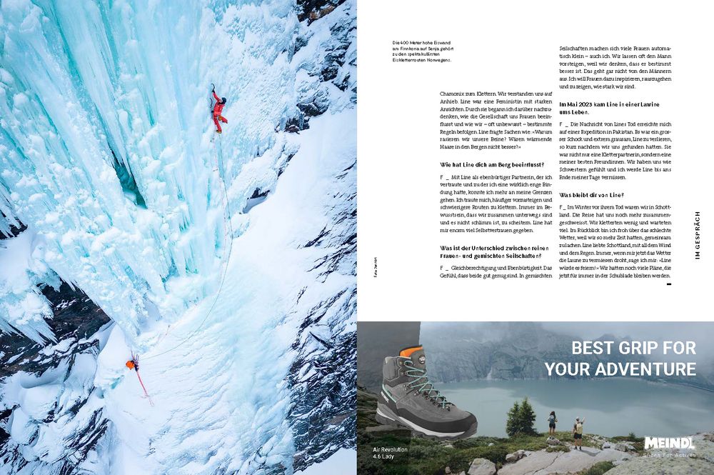 Jan Virt climbing photography with Fay Manners and Freja Shannon winter climbing in Senja, Norway.