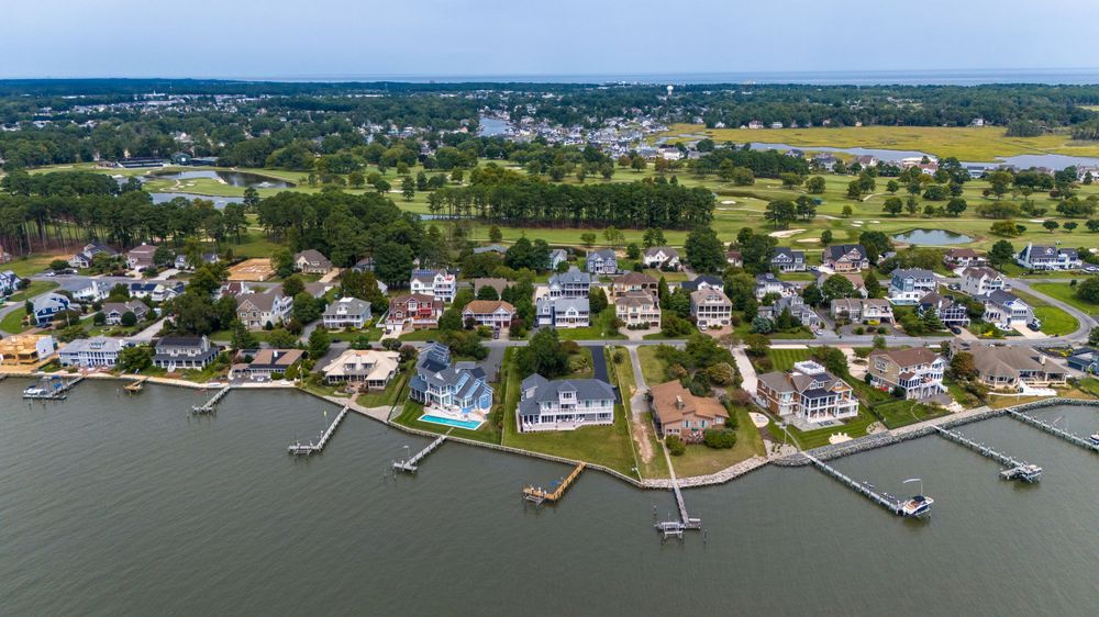 rehoboth beach delaware aerial photography