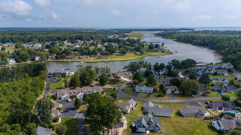 rehoboth beach delaware aerial photography