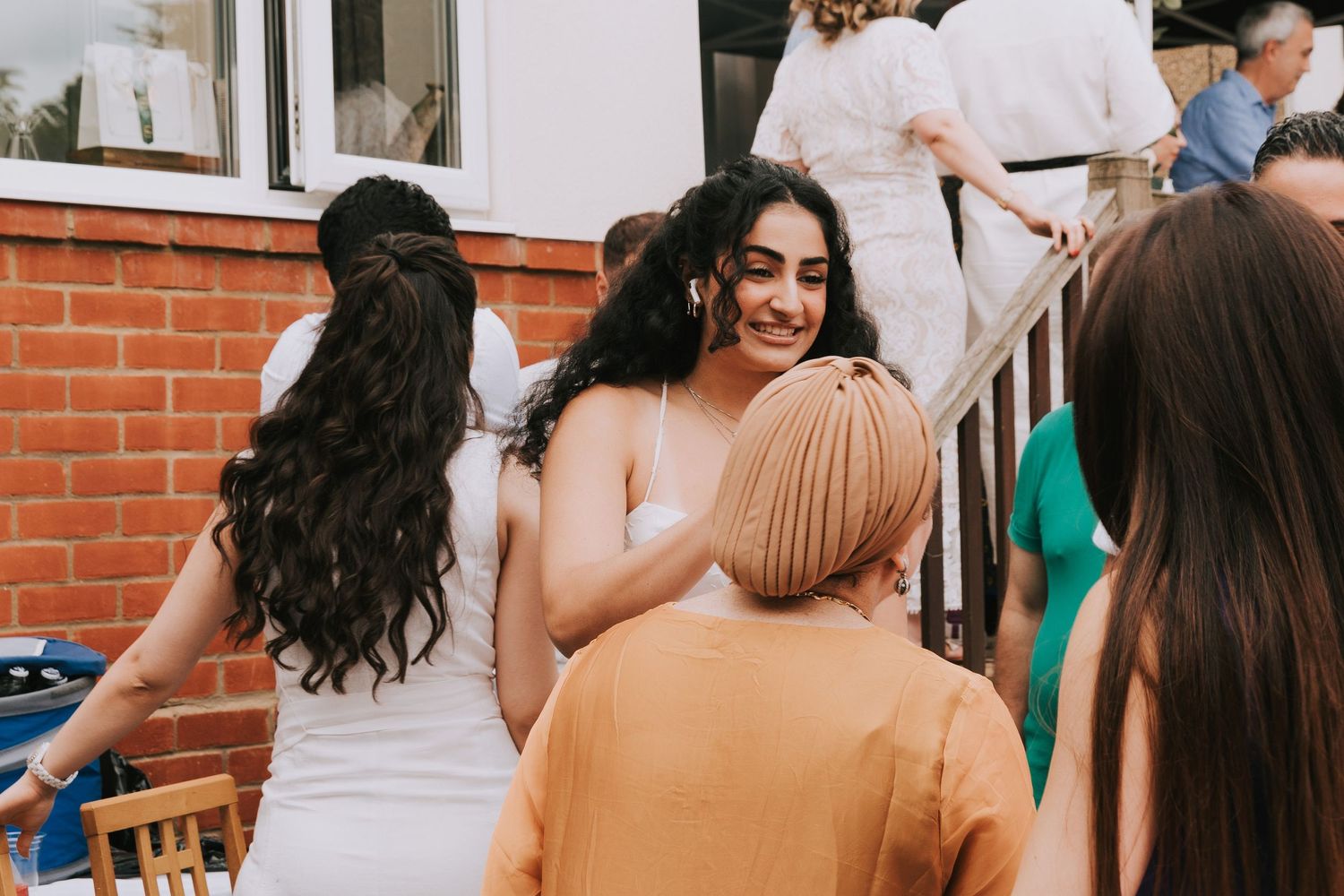 Guest cheerful reaction at a birthday party enjoying the party vibes