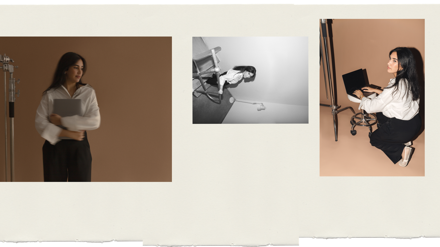 Collection of lifestyle photography showing camera work, documents and business scenes.