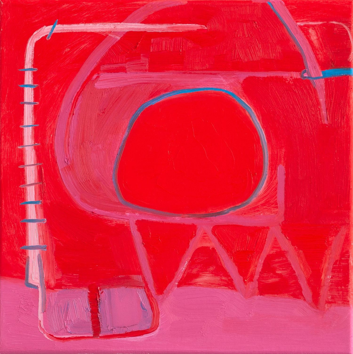 Small-scale contemporary abstract painting referencing John Waters and Divine.