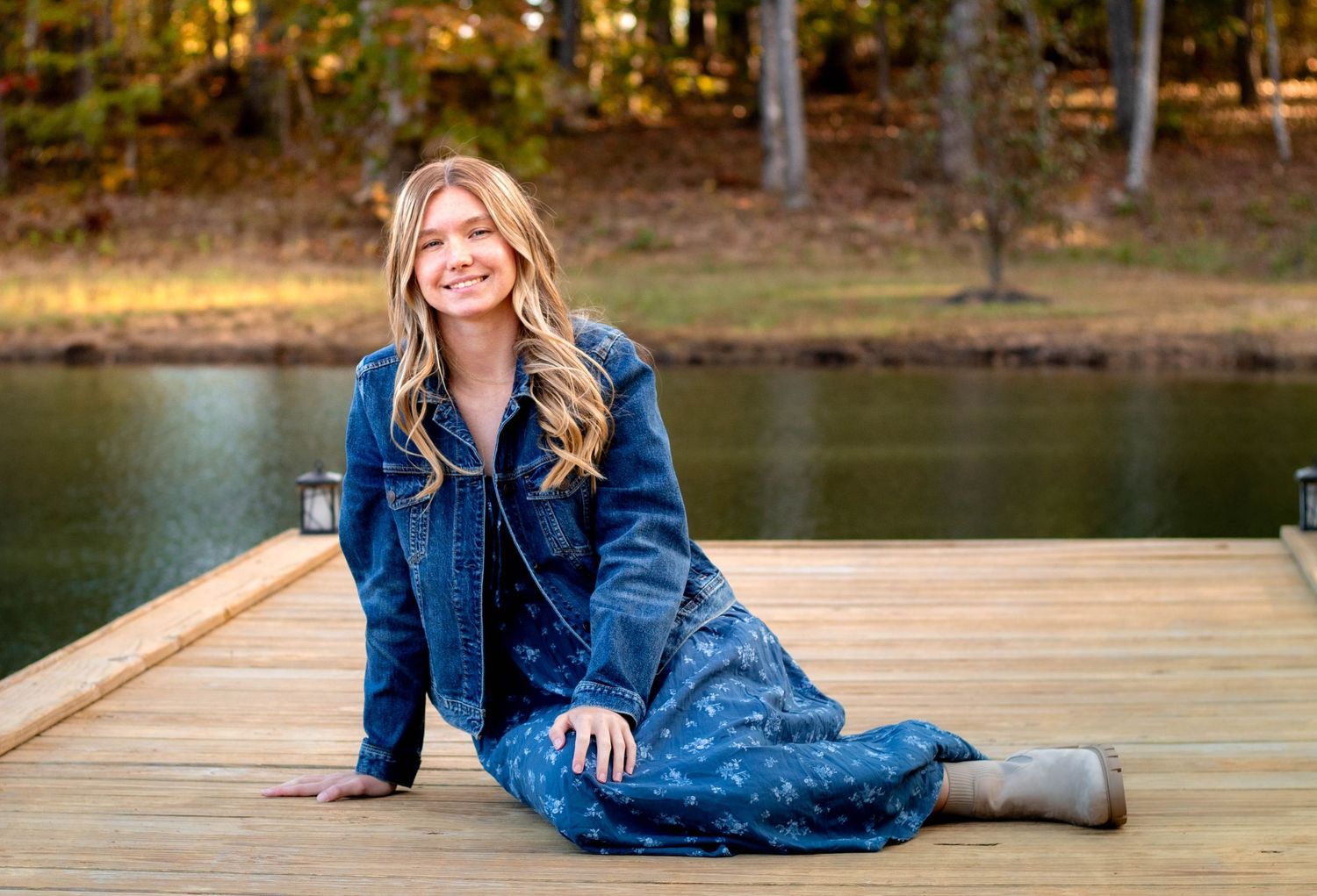 High school senior posing during a relaxed senior photo session in Chattanooga