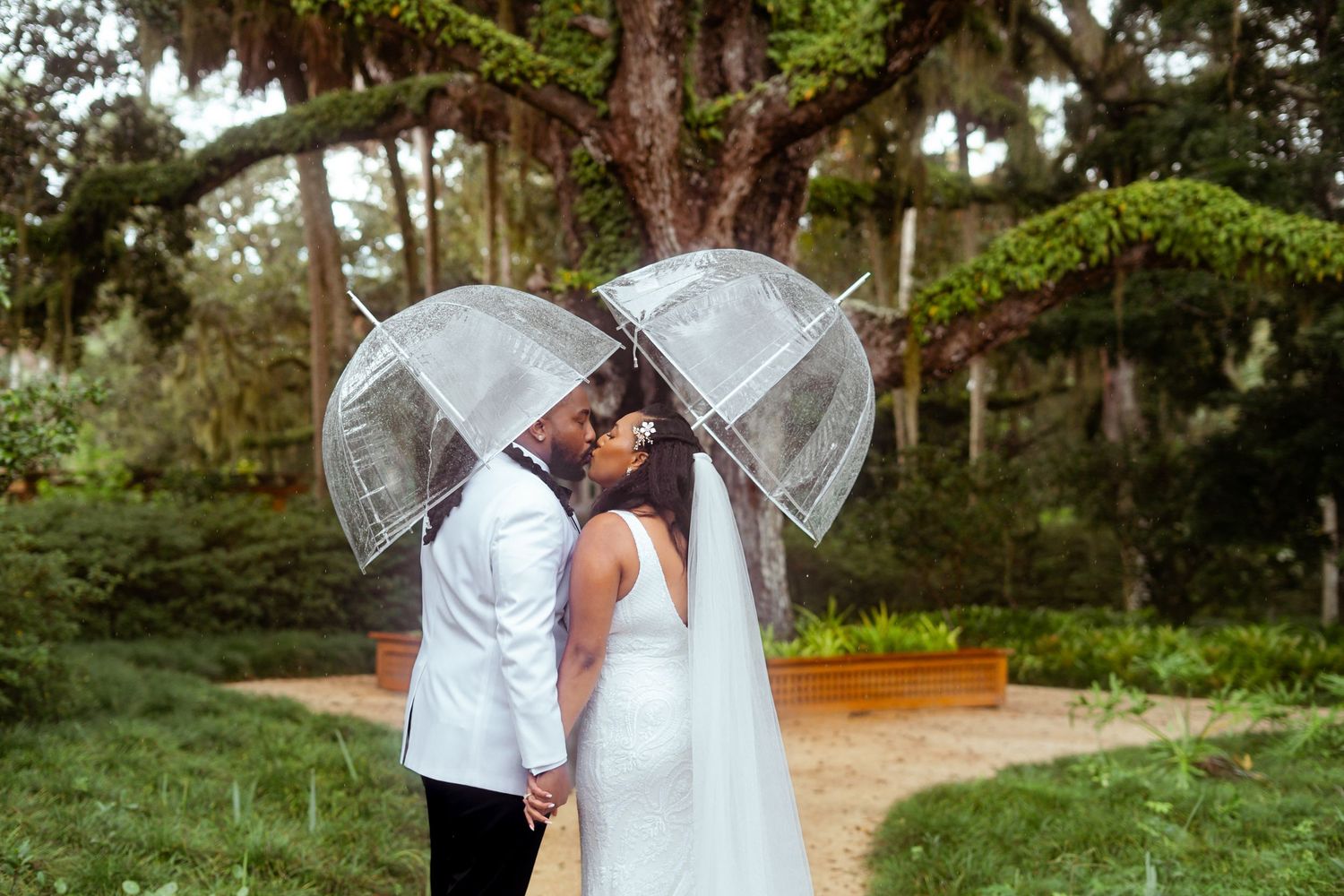 Washington Oaks Gardens State Park Wedding portraits in Palm Coast, Florida. First look Photography.