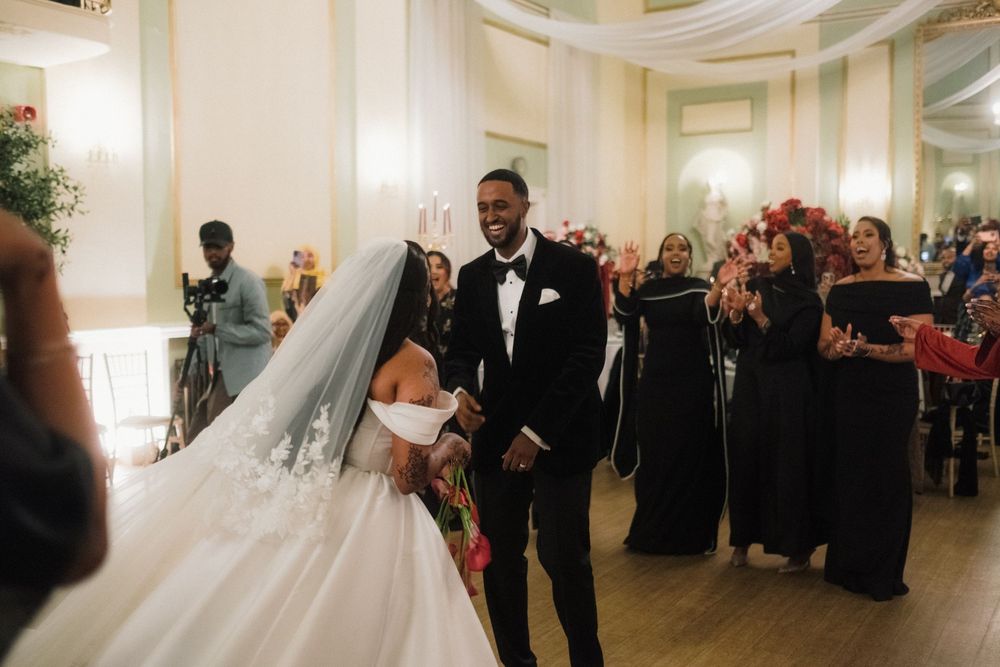 Bride and Groom entrance at the city rooms, leicester