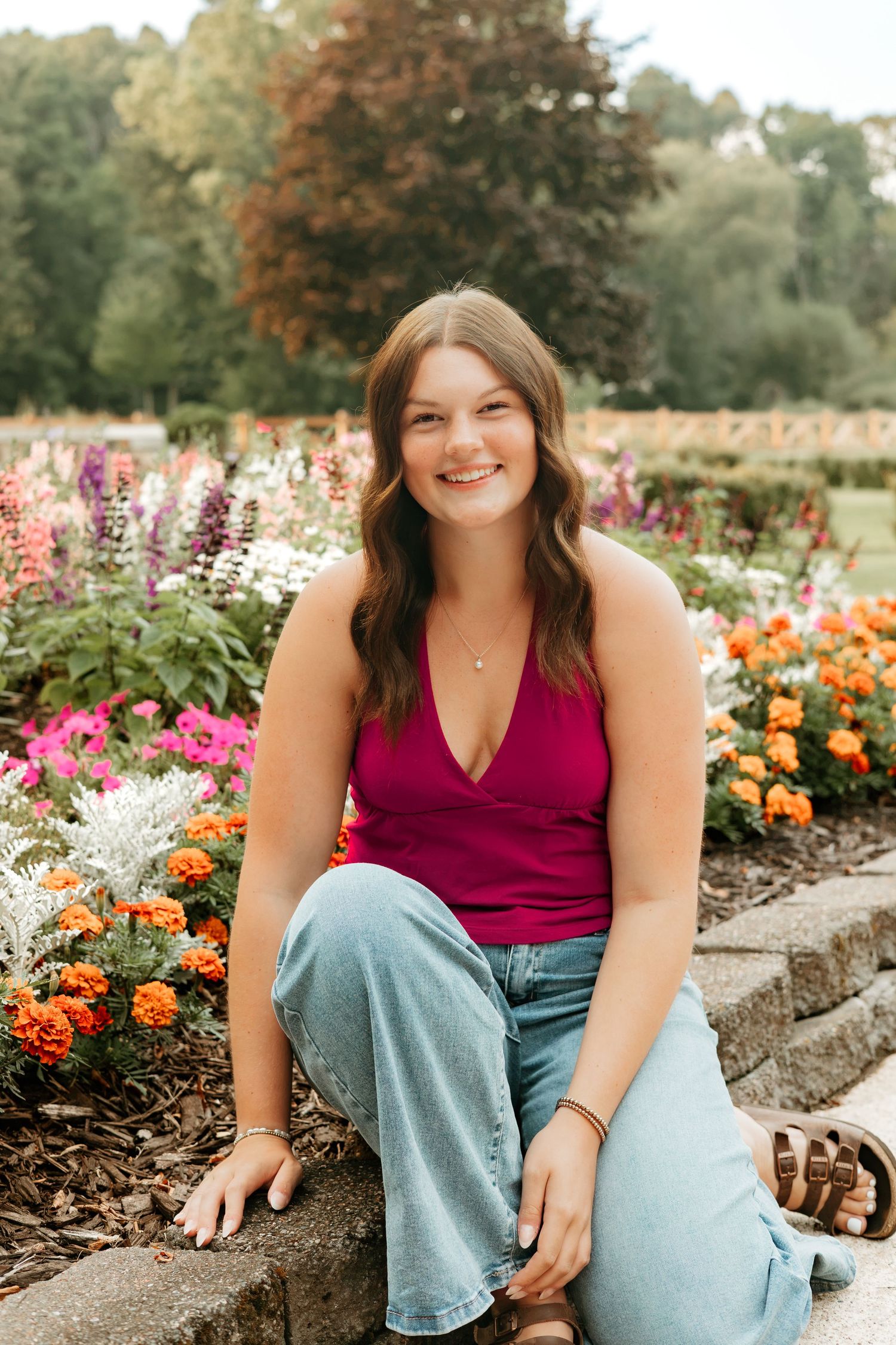 flower senior photos