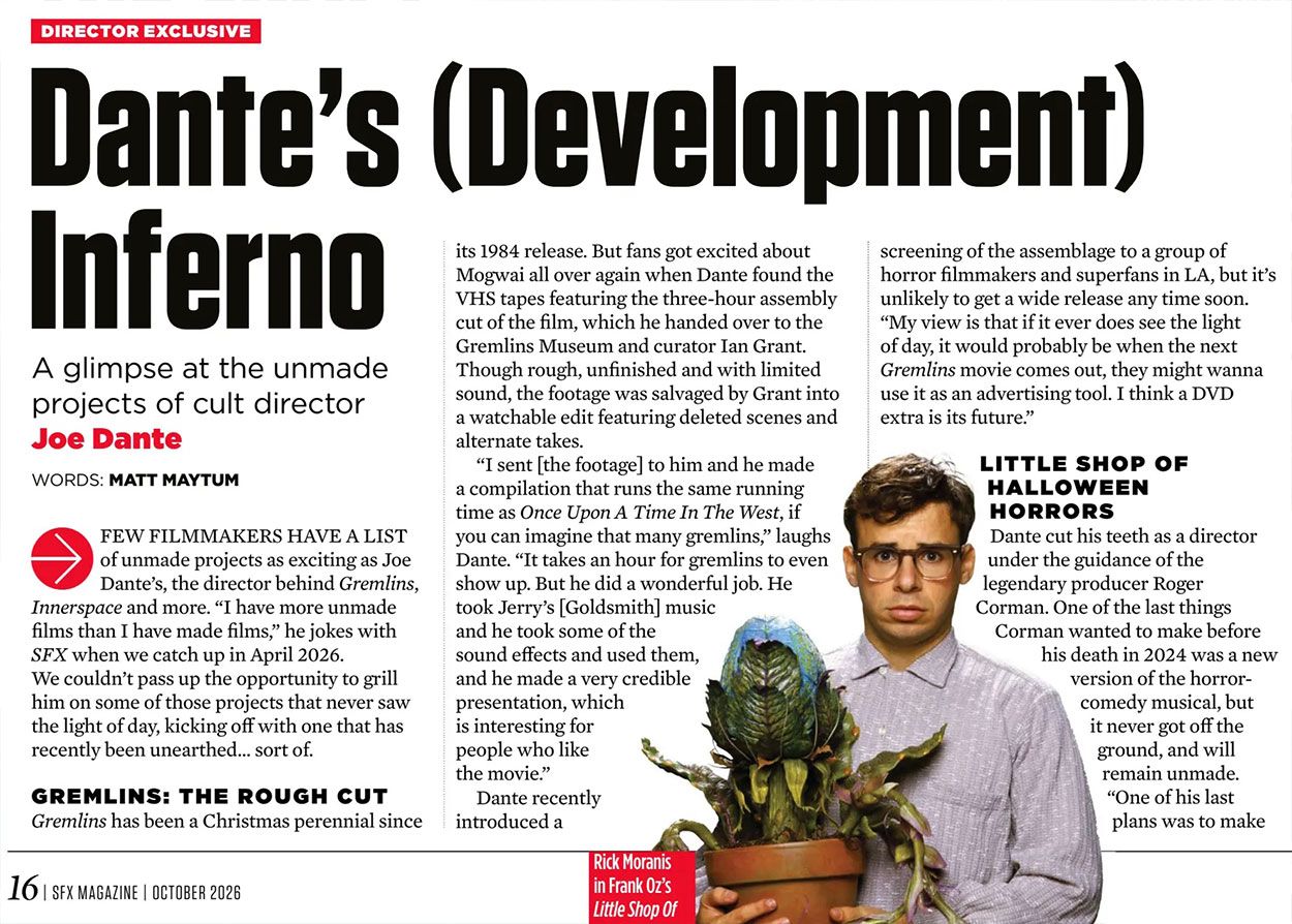 Hollywood Reporter website coverage of the Gremlins Rough Cut
