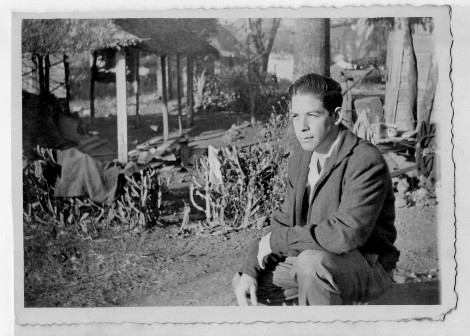Restored photo of Odette's grandfather Luis in Cuba, 1970— family photo restoration Miami