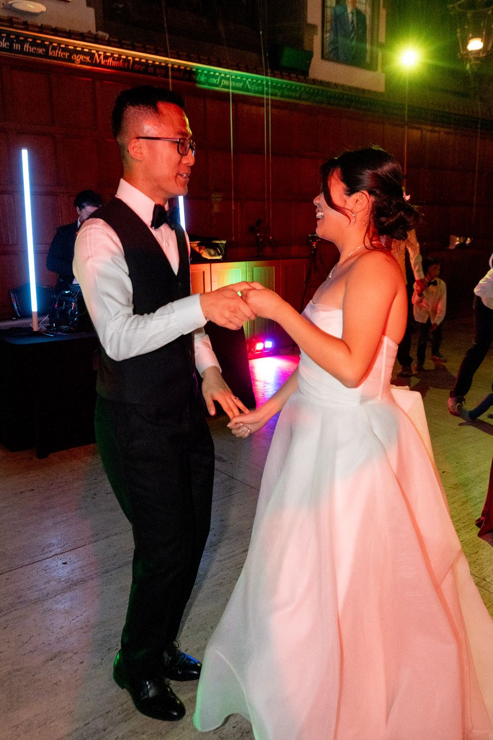 asian wedding and reception dancing at Hart House