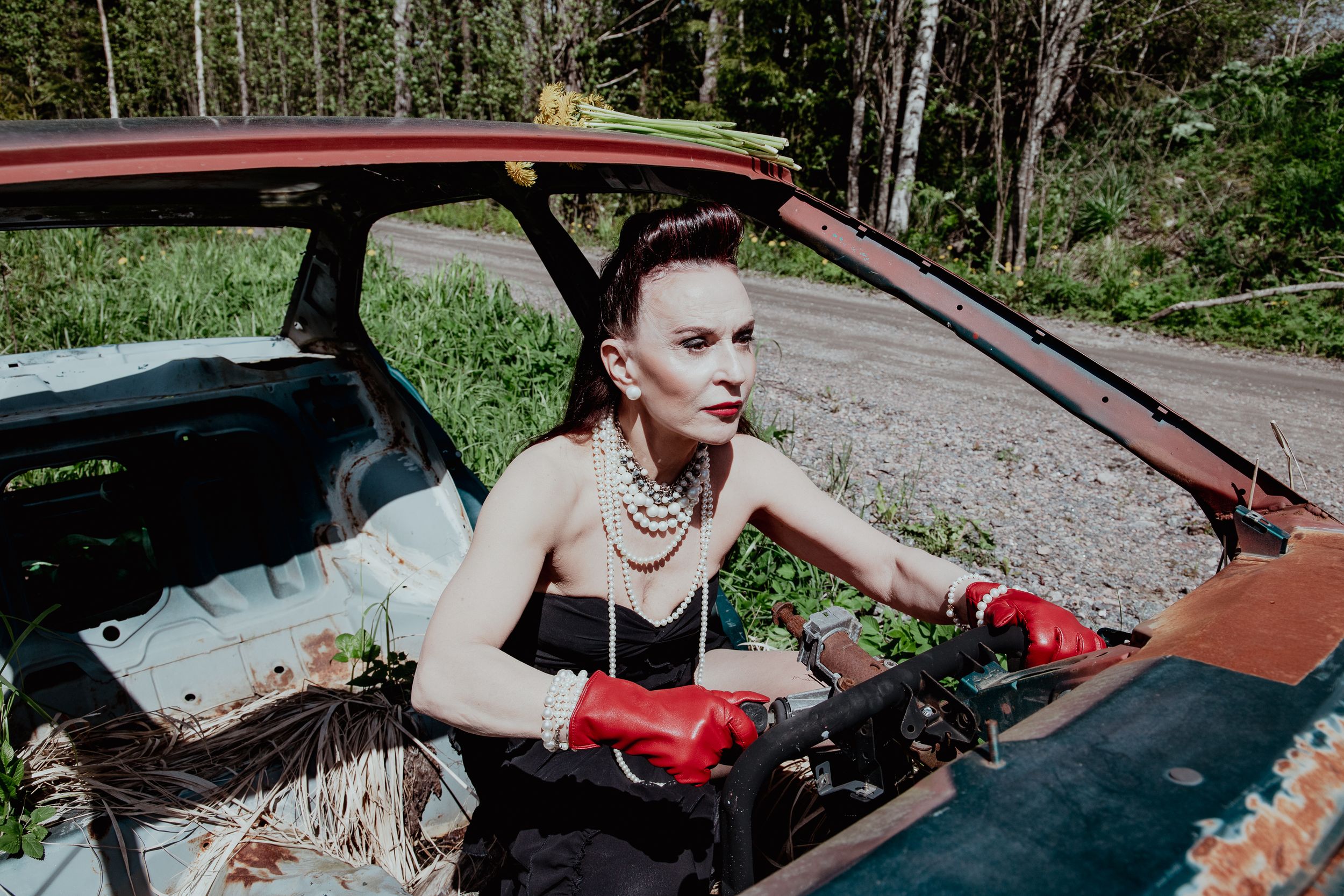 Woman driving